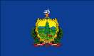 Vermont map logo - Vermont state flag